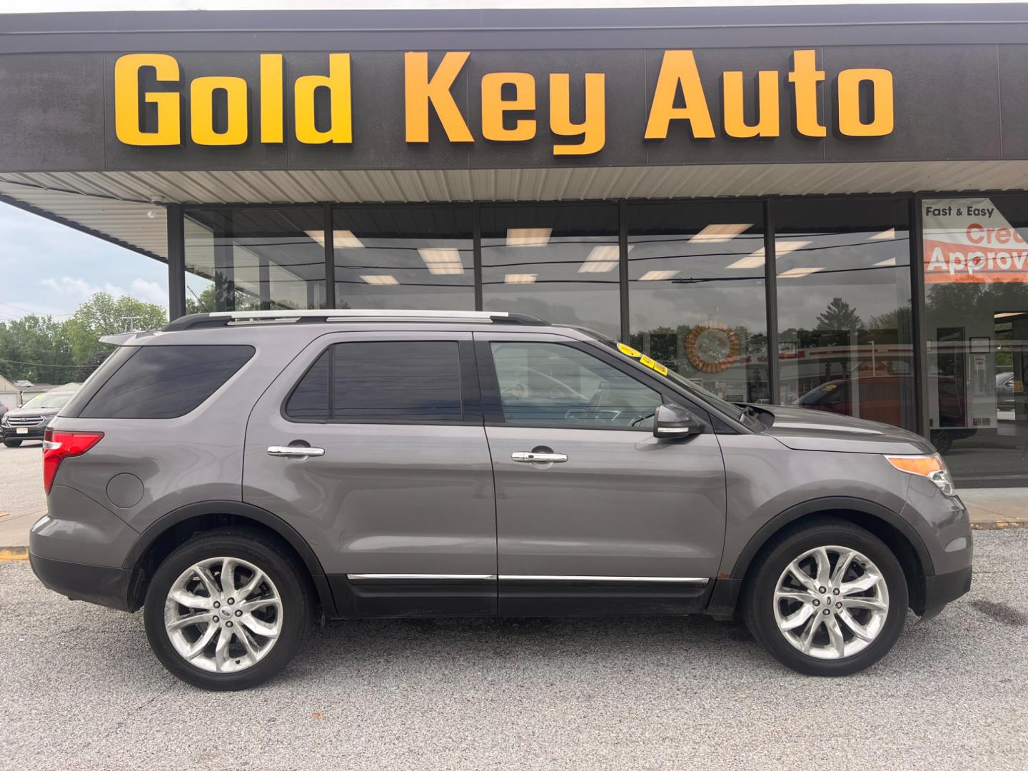 2014 Sterling Gray Metallic Ford Explorer Limited 4WD (1FM5K8F87EG) with an 3.5L V6 DOHC 24V engine, 6-Speed Automatic transmission, located at 1633 W Kimberly, Davenport, IA, 52806, (563) 323-5341, 41.559456, -90.598732 - Photo#0